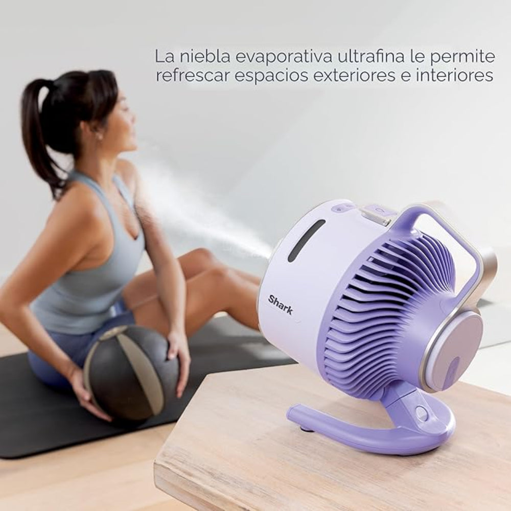 Ventilador portátil Shark FlexBreeze HydroGo de alto rendimiento