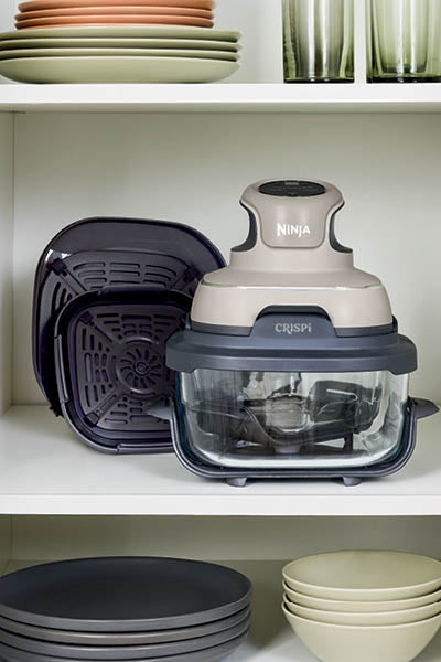 Ninja Crispi 4-in-1 Portable Glass Air Fryer Cooking System GREY FN101LAAGY