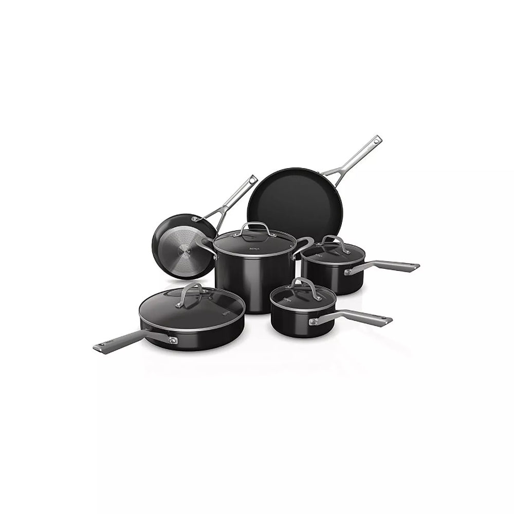 Juego De Ollas De Cocina Ninja Neverstick Essential De 10 Piezas