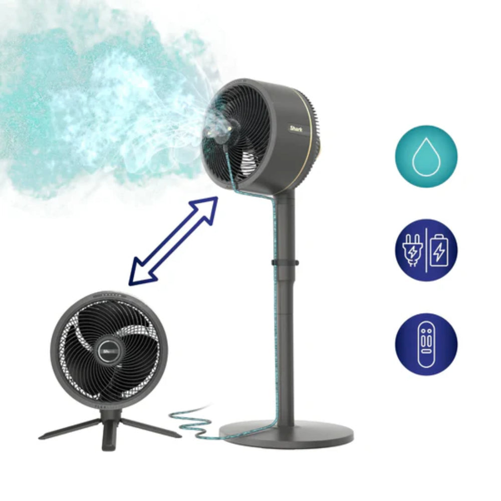 Ventilador Shark FlexBreeze con accesorio InstaCool Mist – Shark