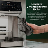 Limpieza y mantenimiento de la Ninja AutoBarista Pro, con piezas extraíbles y ciclos de enjuague automáticos