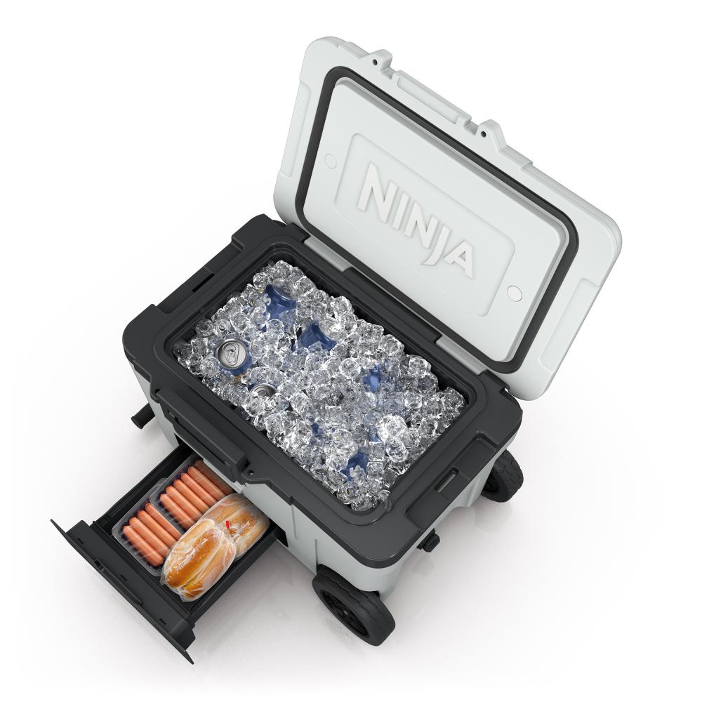 Ninja FrostVault™ 45qt Wheeled Cooler with Dry Zone (Cloud White