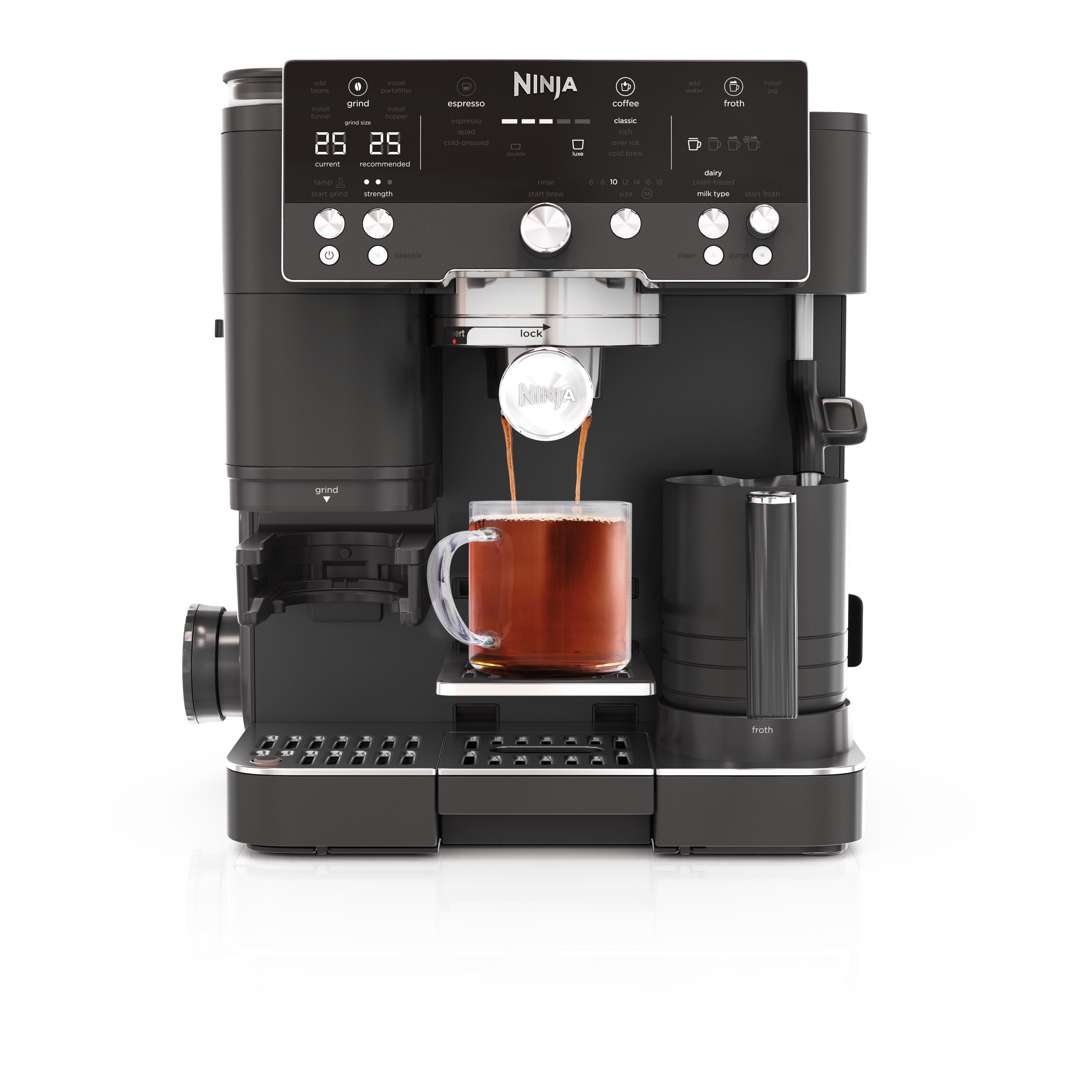 NINJA BARISTA DELUX Black - Shark Ninja Panamá – Shark Ninja Panama